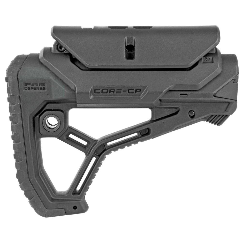 FAB Defense FXGLCORECPB GL-Core AR-15 Buttstock Adjustable Cheek Rest Black - FAB Defense