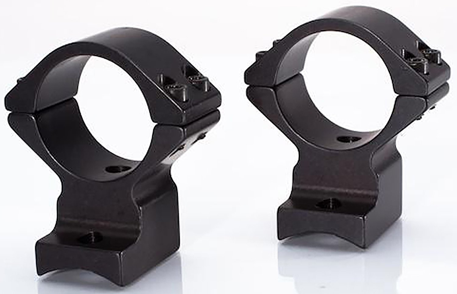 Talley 940765 1in Tube Scope Mount Rings Black Aluminum - Talley
