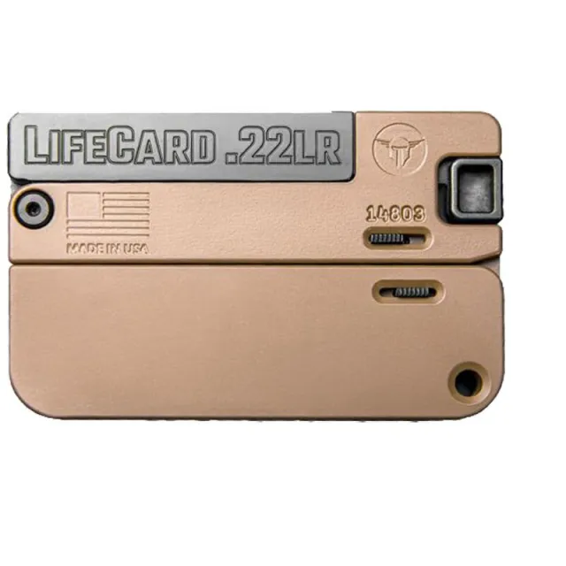 Trailblazer Firearms LIFECARD 22LR single shot pistol 2.5 in barrel 1 rd - Trailblazer Firearms LLC - 22 LR