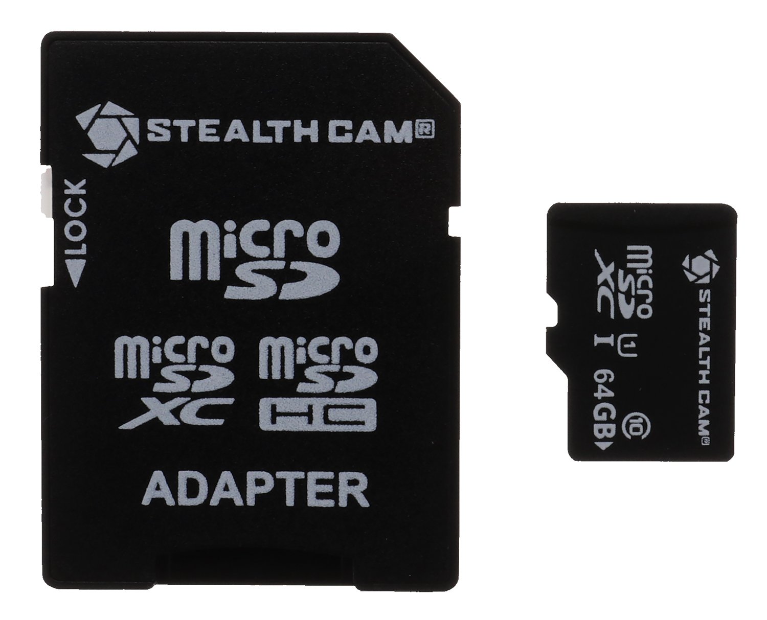 Stealth Cam STC64MICSD 64GB Micro SD Memory Card Class 10 Black - Stealth Cam
