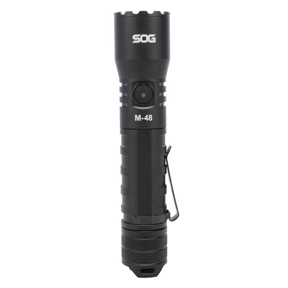 SOG M-48 Flashlight SOG-59-65-07-57 2500 Lumens Black USB-C Rechargeable - SOG
