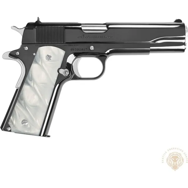 Colt 1911 Government .45 ACP 5" Barrel 8-Round Magazine Black Chrome