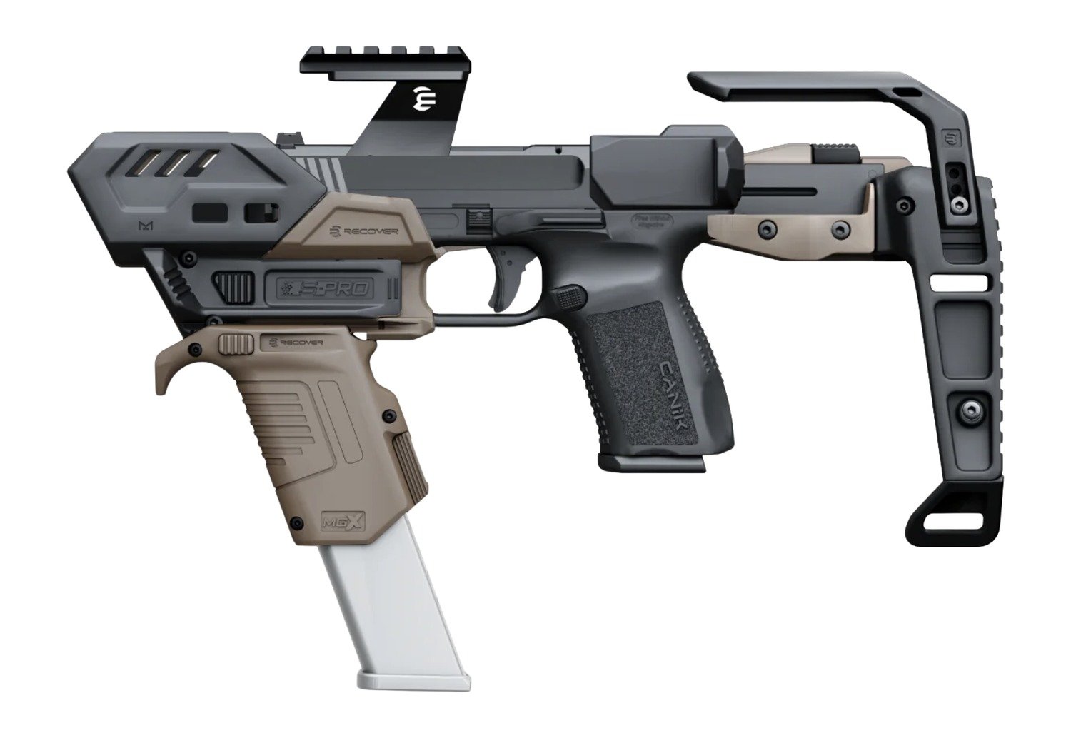 REC SPRO-CBGB-02 SPRO MG FULL KIT CANIK TAN - Recover Tactical - 9mm
