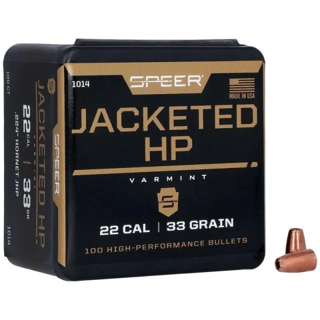 Speer 1014 Bullet .224 33gr HP 22 Caliber - Speer - 22 CALIBER