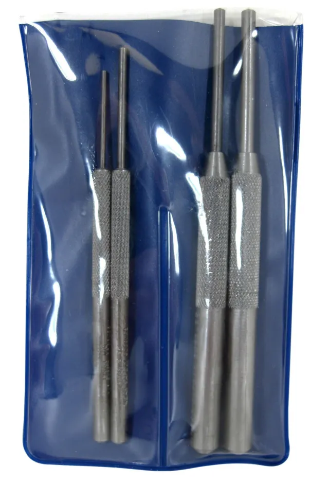 Lyman Punch Set Roll Pin 1/16, 3/32, 1/8, 5/32 Multi-Caliber 4 Per Pack - Lyman - Multi