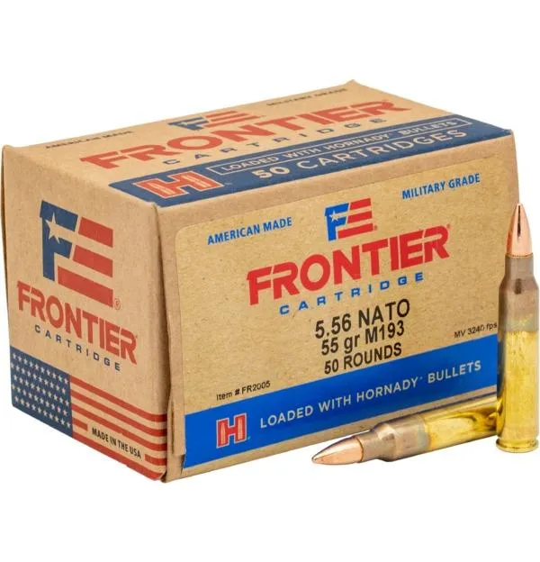 Hornady Manufacturing Company FR2005 5.56mm NATO 55gr FMJ M193 50/Box