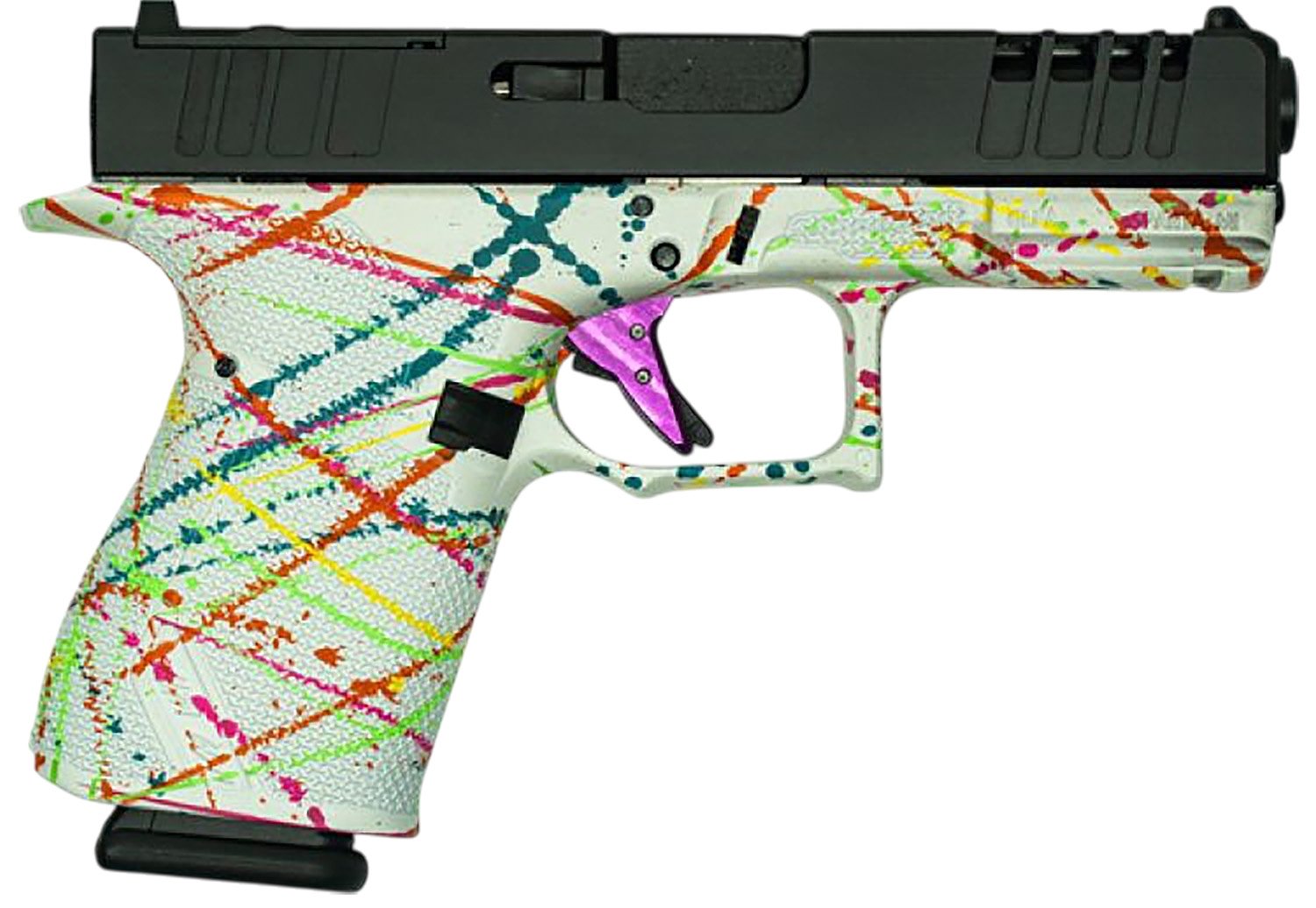 GLFA GL19SWHT 9mm Pistol 4" Barrel 15rd Splatter White Frame - Great Lakes Firearms - 9mm Luger (9x19 Parabellum)