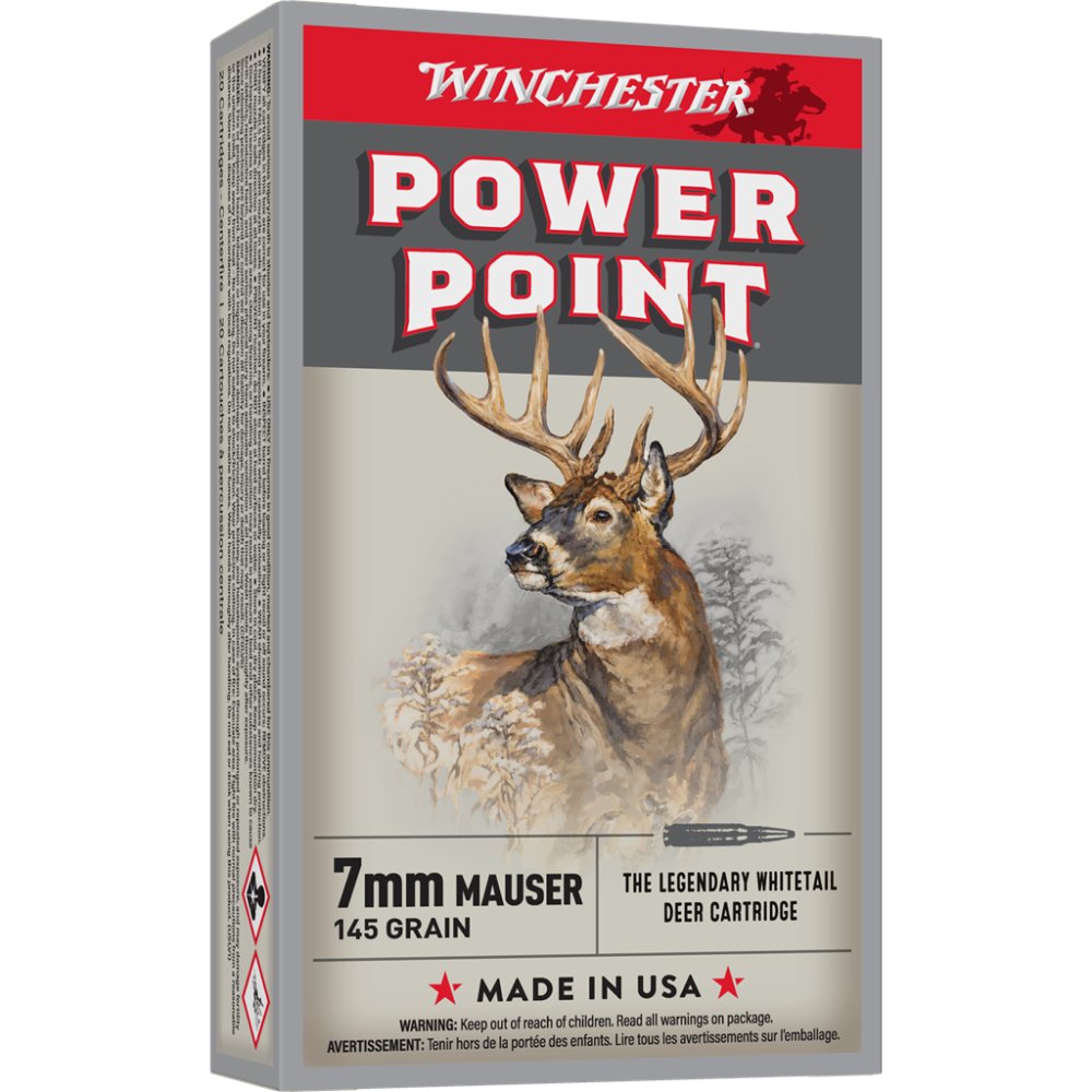Winchester X7MM1 Super X 7mm Mauser 145gr 2660fps Power-Point - Winchester - 7mm Mauser