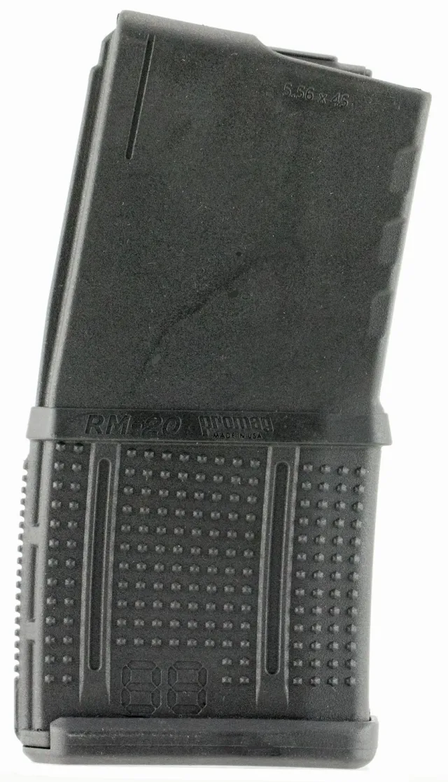 Buy ProMag RM20 AR-15 Magazine, 20-Round, .223 Rem/5.56 NATO, Anti-Tilt Roller Follower, DuPont Zytel Polymer, Black online
