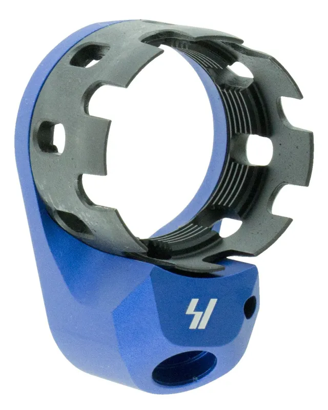 Strike SI-AR-ECN&EEP-BLUE AR-15 Castle Nut & Endplate Combo Blue Steel - Strike Industries
