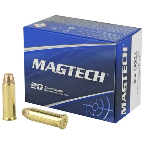 Magtech Sport Shooting 454 Casull 260gr FMJ Flat 20ct Ammo 454B - Magtech Ammunition - 454 CASULL