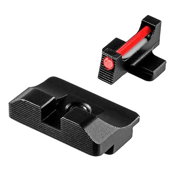 TruGlo TG-TG132XD Fiber Optic Pro Sight Set, Black/Red, Springfield XD - TRG - TRUGLO