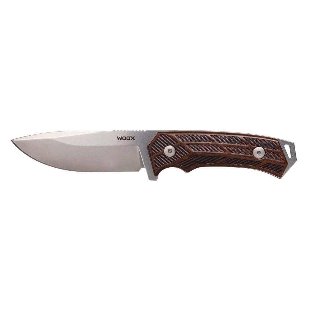WOOX Rock 62 Fixed Blade Knife 4.25 In Gray/Walnut Engraved - WOOX, LLC
