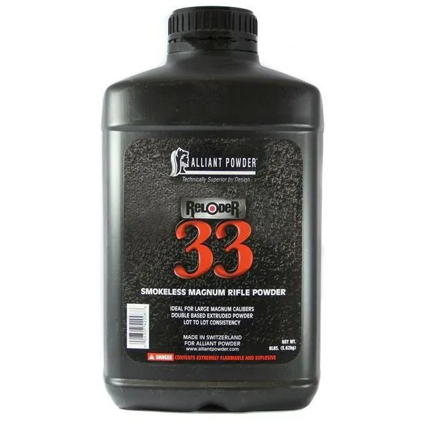 Alliant Powder Reloder 33 Smokeless Powder 8 lb. - Reloder 33 Powder - Caliber & Shell Length: None