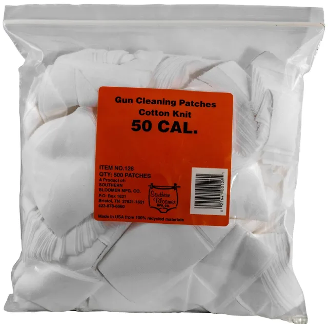 SBC Southern Bloomer 50 Caliber 500/Bag Cleaning Patches - SBC - 50 CALIBER