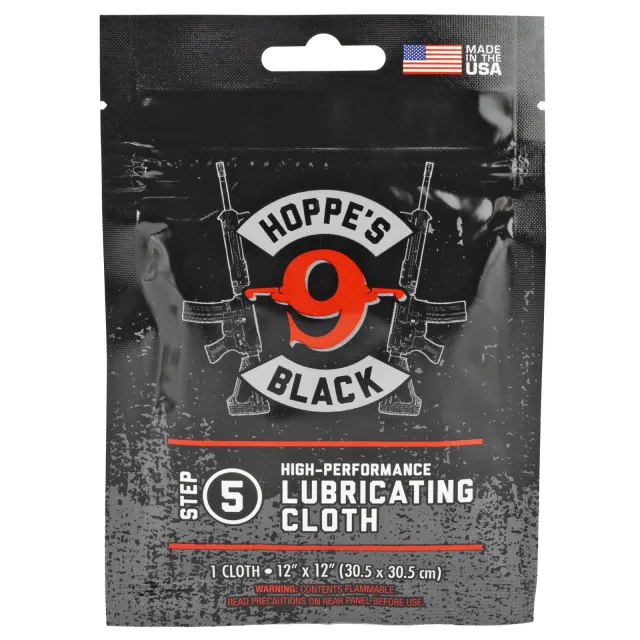 Hoppe's HBLC Black Lubricating Cloth 11 in x 14 in Reusable Wipe - Hoppe's