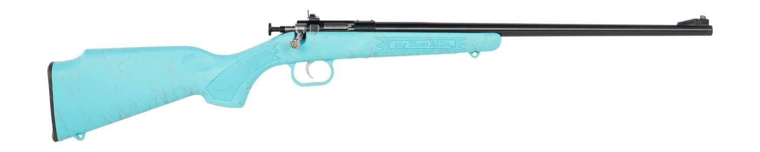 Keystone Crickett Rifle 22 LR 16.1 in. Blued/Blue w/Gold Web - CRICK - .22 LR