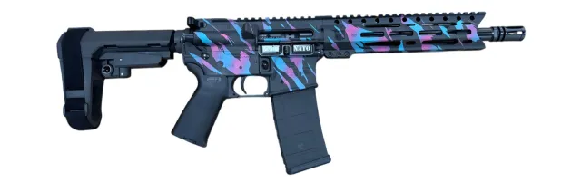 DIAMONDBACK DB15 MIAMI TIGER STRIPE 5.56 10" PISTOL W/SBA3 BRACE 30RD MAG