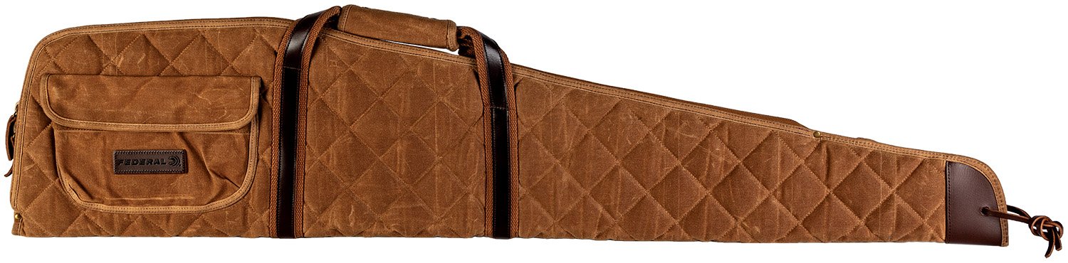 Federal Premium FPSRC48 48 In Quilted Waxed Canvas Scoped Rifle Case Tan - Federal Premium Ammunition
