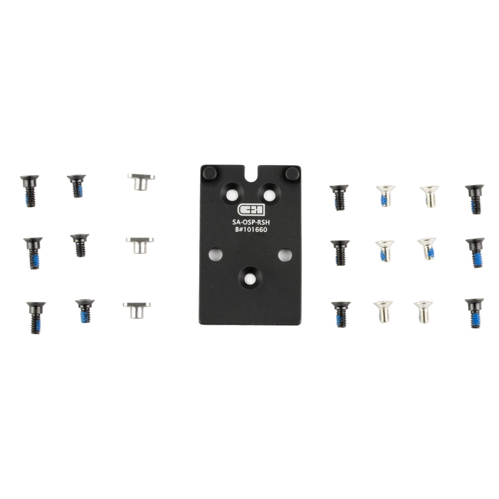 C&H Precision SA-OSP-RSH Optic Mount Plate for Springfield XD-M, Black - C&H Precision