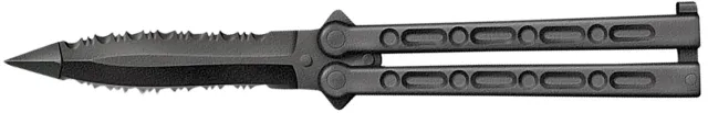 Cold Steel CS92EAA FGX Balisong 5" Part Serrated Griv-Ex Blade & Handle