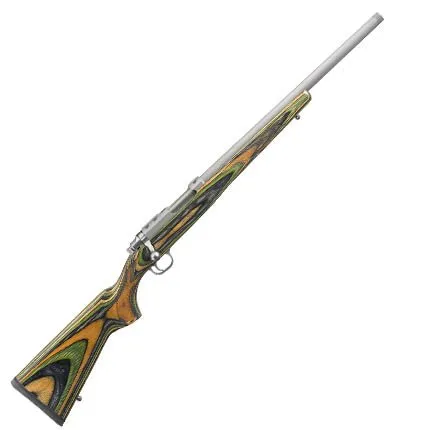 Ruger 7220 Rifle, 17 Hornet Caliber, 18.5" Threaded Barrel, Stainless Steel, Matte Finish, Green Mountain Laminate Stock, 6 Round Capacity - Ruger - 17 HORNET for sale at Iron and Lace
