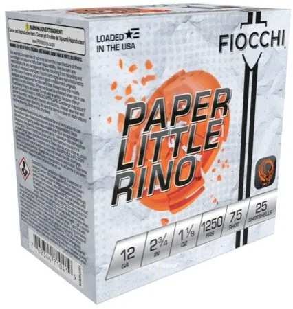 Fiocchi 12FPWR75 12 Gauge 2.75" 1-1/8oz 7.5 Shot 25 Rounds
