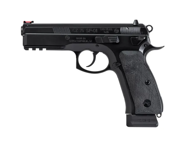 CZ-USA SP-01 Tactical 9mm 4.6" Black Polycoat Semi-Auto - CZ-USA - 9MM