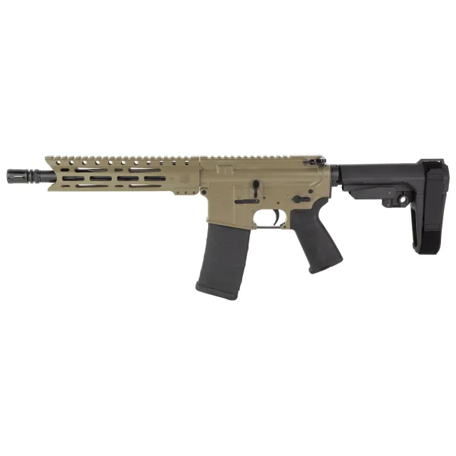 Diamondback DB1916K061 5.56 NATO Pistol 10" M-LOK SBA3 FDE 30rd - Diamondback Firearms - 223 Rem | 5.56 NATO