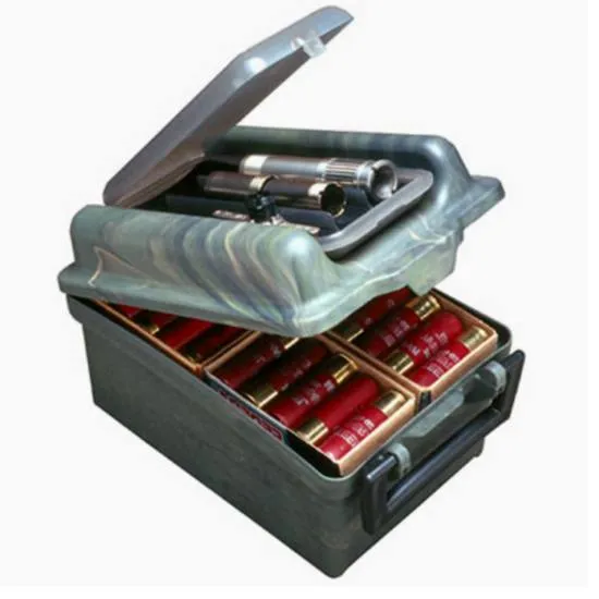 MTM 100 Rd Wild Camo Shotshell & Choke Case for 12/16/20 Ga up to 3in - MTM Case-Gard