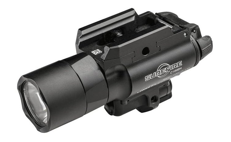 SureFire X400U-A-RD Ultra 1000 Lumen LED Red Laser Weapon Light Black - SureFire - 1,000 LUMENS/ 5.0 MW