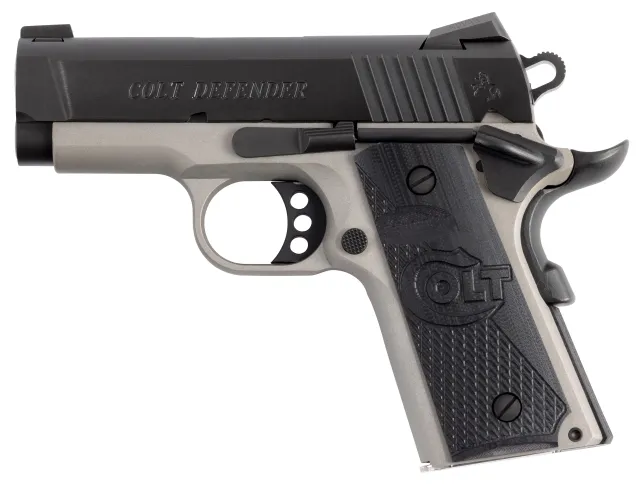 Colt O7000XE-TT Defender 45ACP 3" Two-Tone, 7+1, Novak Sights, G10 Grips