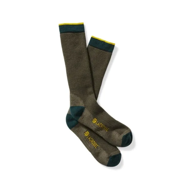 Buy Lacrosse 913322-XL Men's Merino Midweight Crew Socks OD Green X-Large online