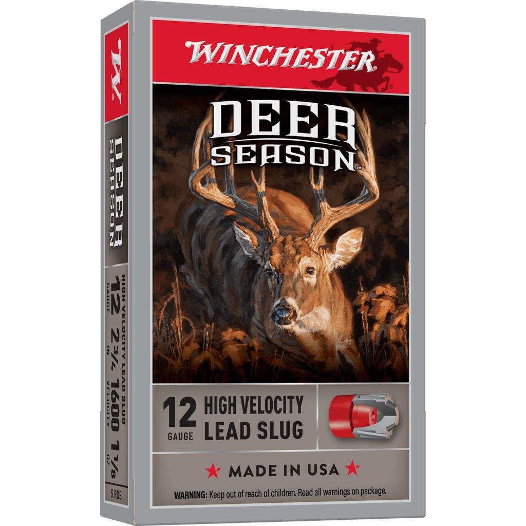 Winchester X12Ds Deer Season 12 Gauge 2.75 in 1 18 oz 1600 fps Slug - Winchester