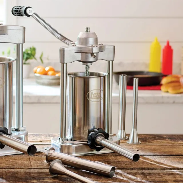 Buy LEM Mighty Bite Sausage Stuffer 1606, 5lb Capacity, Stainless Steel online