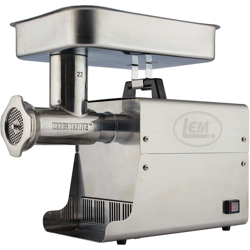 LEM Products 17811 Big Bite Electric Grinder, 1 HP, Stainless Steel, #22 - DNZ Products