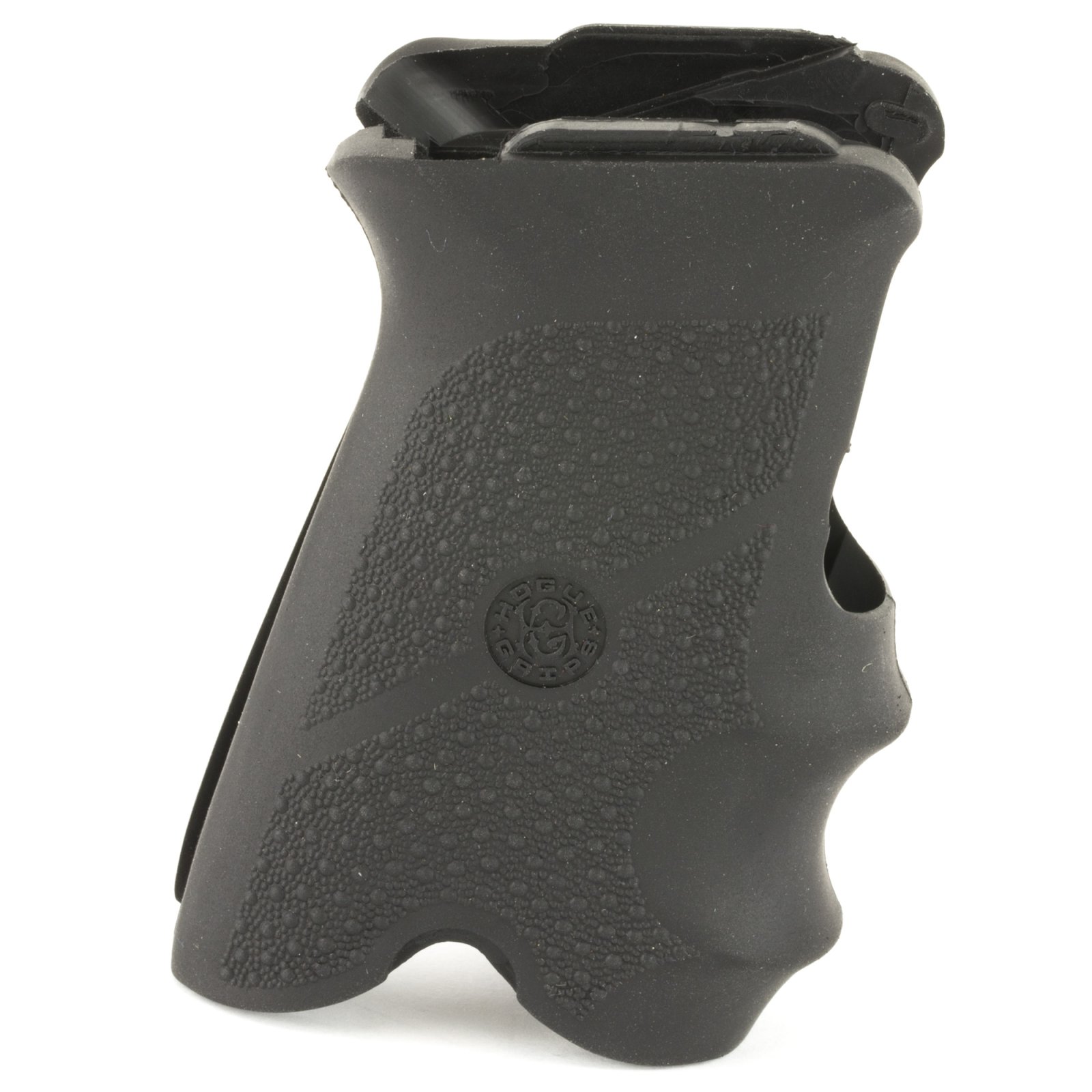 Hogue 85000 Rubber Grip Black Finger Grooves for Ruger P85/P89/P90/P91 - Hogue