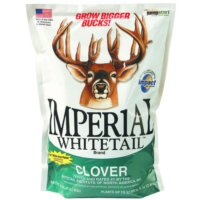 Whitetail Institute IMP18 Imperial Clover Seed 18 lb High Protein, Durable - Whitetail Institute
