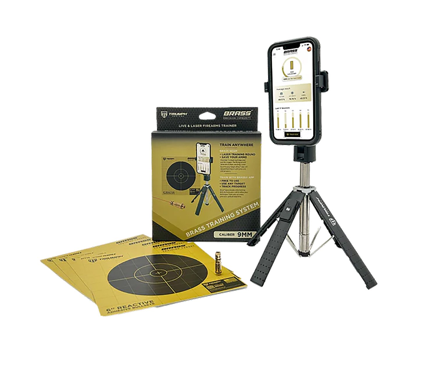 Triumph Systems TSBBBSSS Brass 9mm Laser Training System - Triumph Systems - 9MM