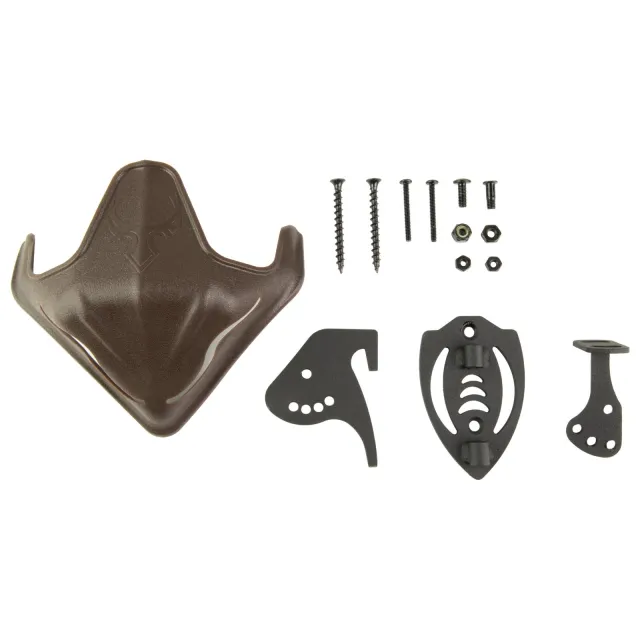 Skullhooker SKH-BB-SC-ASSY Skull Cap & Bone Bracket Combo Brown Steel Mount - SKLHKR
