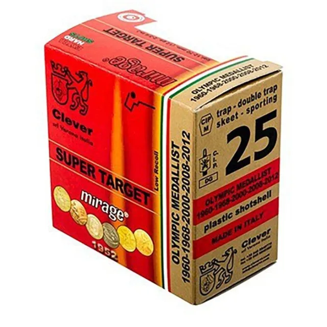 CLEVER T1 STANDARD TARGET 12 GAUGE 1OZ #7.5 SHOT 1250 FPS 25/BOX