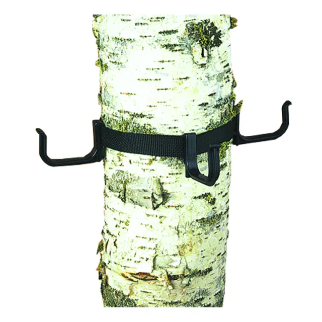 Buy Pine Ridge Hunt-n-Gear Hanger - Model 2530 - Black - Easy Solution for Hanging Calls - Nylon Strap - Three Moveable Hooks - Fits Trees up to 18" Diameter online