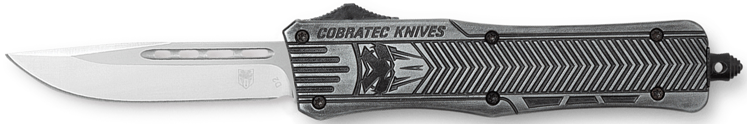 CobraTec MSWCTK1MDNS CTK-1 3" D2 Steel OTF Knife, American Flag Handle - CobraTec Knives
