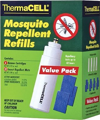 Thermacell R4 Repellent Refill 48hr 12 Mats/4 Cartridges 15ft Protection - ThermaCell