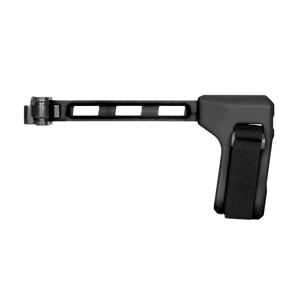 Buy SB Tactical FS1913A01SB Side Folding Strut, Black Polymer, Steel Hinge, 9.6" Length, 1.2" Width, 10oz Weight, Adjustable Nylon Strap online