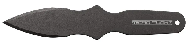 Cold Steel CS80STMB Micro Flight Thrower Fixed Plain Spear Point Black 550C Steel Blade/Handle
