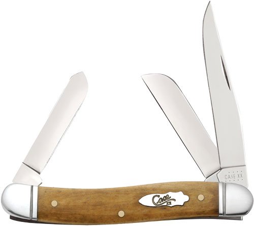 CASE XX Smooth Antique Bone Medium Stockman Folding Knife (58185) - Case Cutlery