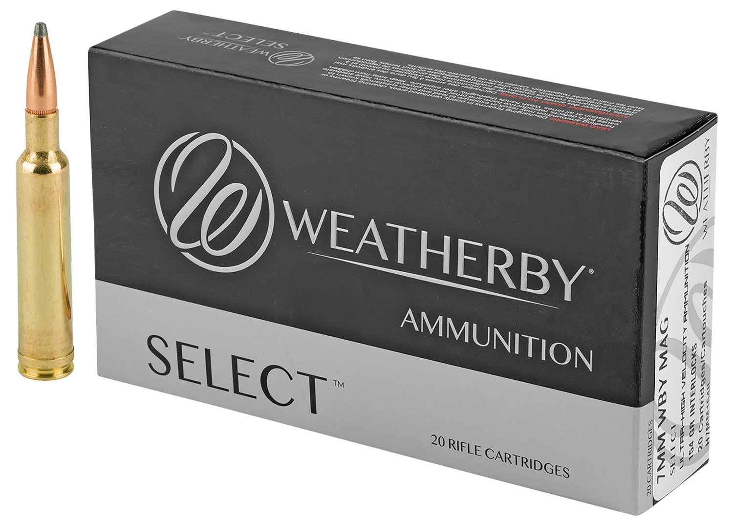 Weatherby 7mm Weatherby Magnum 154gr Hornady Interlock Ammo - Weatherby - 7mm Wby Mag