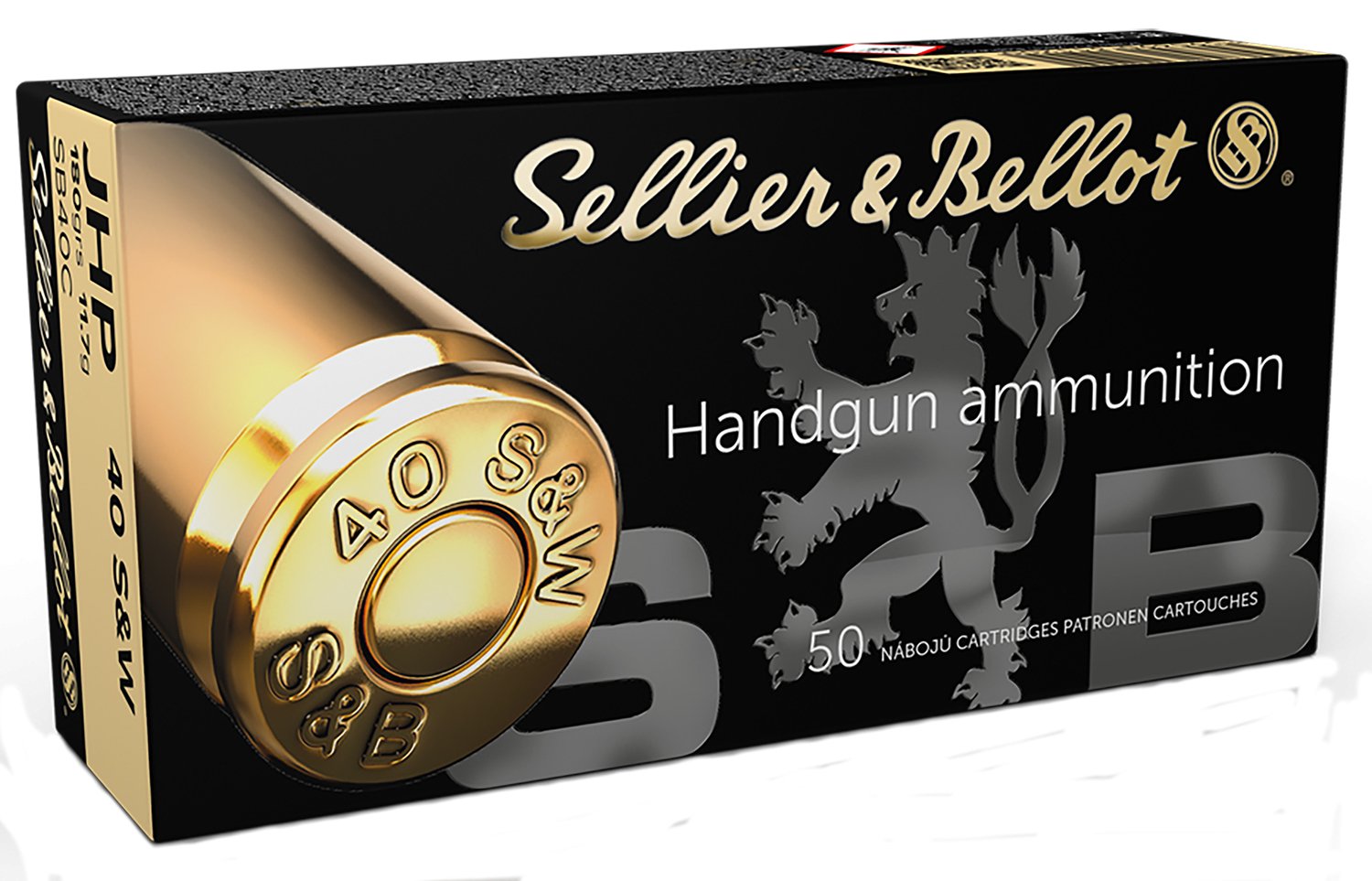 Buy Sellier & Bellot SB40C .40 S&W 180gr JHP Ammo 50 Rounds online