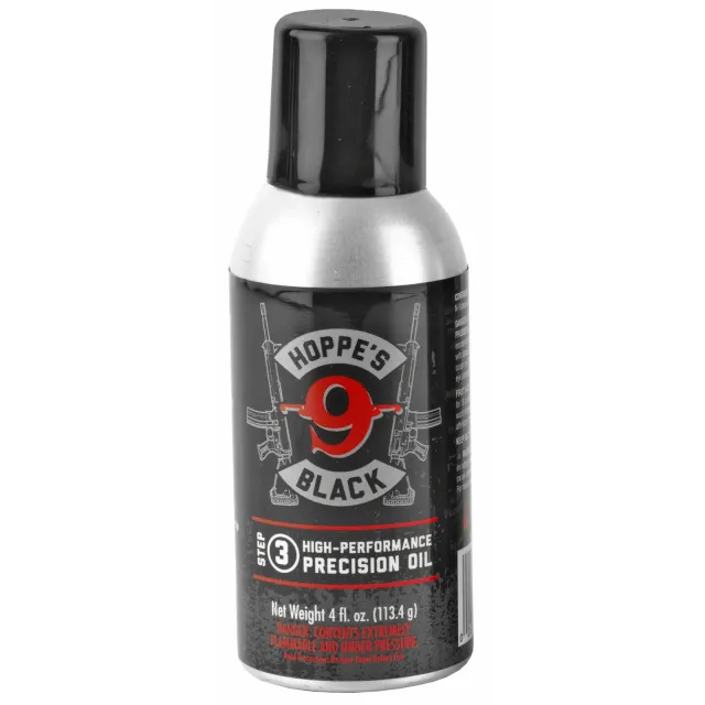 Hoppe's HBL4A Black Precision Oil 4 Oz Aerosol Can with Extension Tube - Hoppe's - 4 OZ